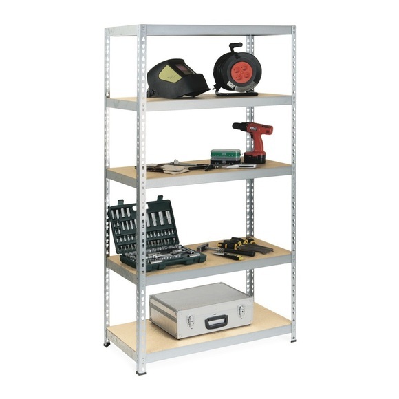 BASIC Fachbodenregal, FL 175 kg, verzinkt, HxBxT 1.800 x 920 x 300 mm