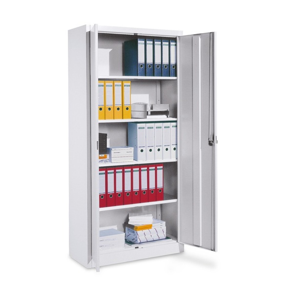 Flügeltürschrank, HxBxT 1.950 x 940 x 400 mm, Böden lackiert