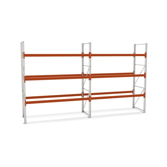 META Komplettpaket Palettenregal MULTIPAL, Fachlast 4.430 kg, HxBxT 3.800 x 5.700 x 1.100 mm