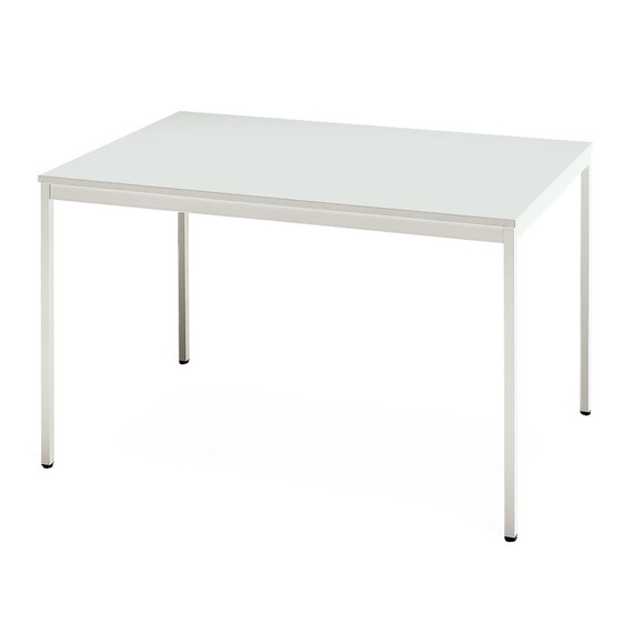 Konferenztisch Klassik, Quadratrohr, BxT 1.200 x 800 mm, grau