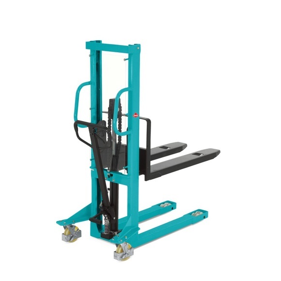 Ameise®- Hydraulik-Stapler Ameise® Einfach-Mast, Hub 1.000 mm, Tragkraft 1.000 kg, RAL 5018 türkisblau