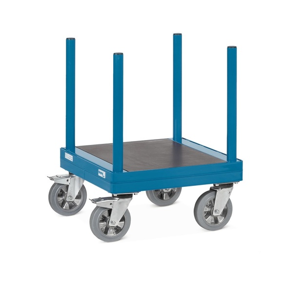 fetra® Langmaterialwagen, Rolli, Tragkraft 1.500 kg, Ladefläche BxT 510 x 510 mm