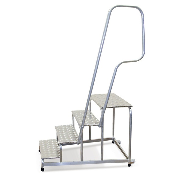 Krause STABILO Professional 805089 Aluminium Montagetritt fahrbar Arbeitshöhe (max.): 2.60 m Silber 11 kg