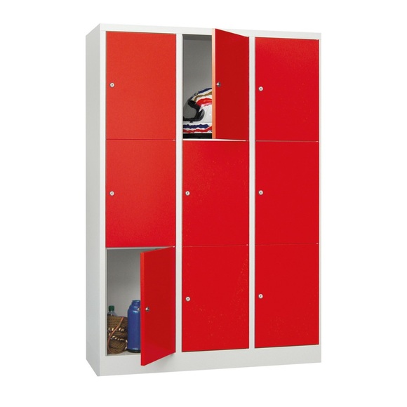 PAVOY- Schliessfachschrank PAVOY, 3 x 3 Fächer, HxBxT 1.850 x 930 x 500 mm