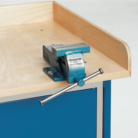fetra® Schraubstock für Werkstattwagen, Backenbreite 125 mm