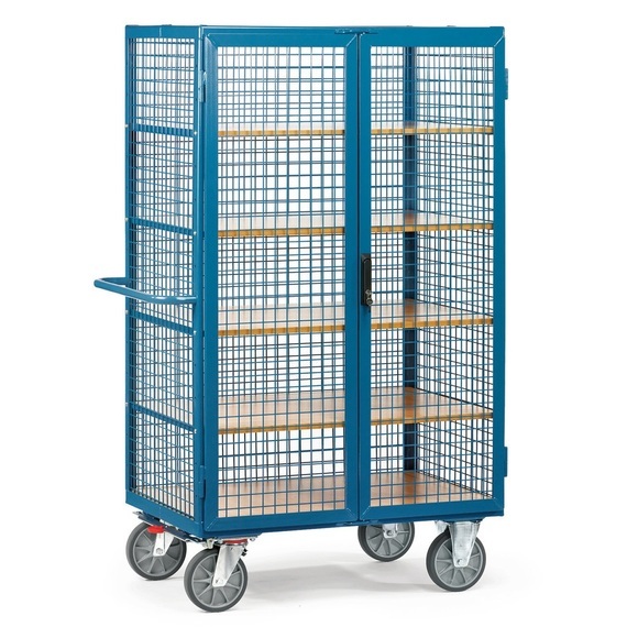 Fetra 5393 Schrankwagen Stahl pulverbeschichtet Traglast (max.): 750 kg Brillantblau (RAL 5007)