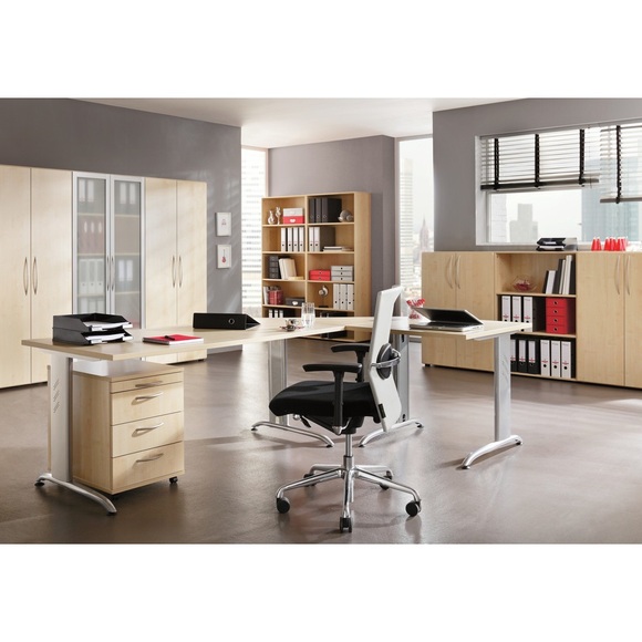 Schrank Akzent, 2 Türen, 2 Böden, Buche