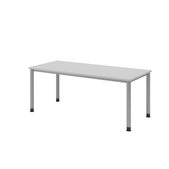 Schreibtisch Akzent, 4-Fuss Gestell, BxT 1.800 x 1.000 mm, grau