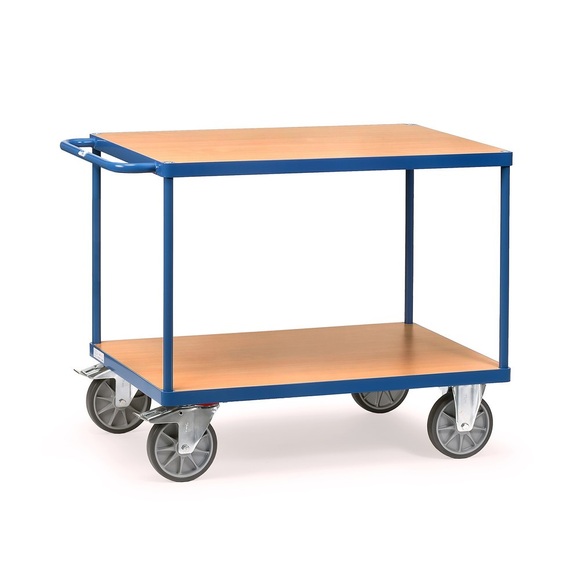 Fetra 2402 Tischwagen Stahl pulverbeschichtet Traglast (max.): 500 kg Brillantblau (RAL 5007)