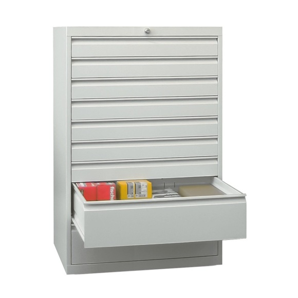 PAVOY Schubladenschrank, Höhe 1.200 mm, Schubladen 2x75 + 4x100 + 1x150 + 2x200 mm, Breite 1.023 mm