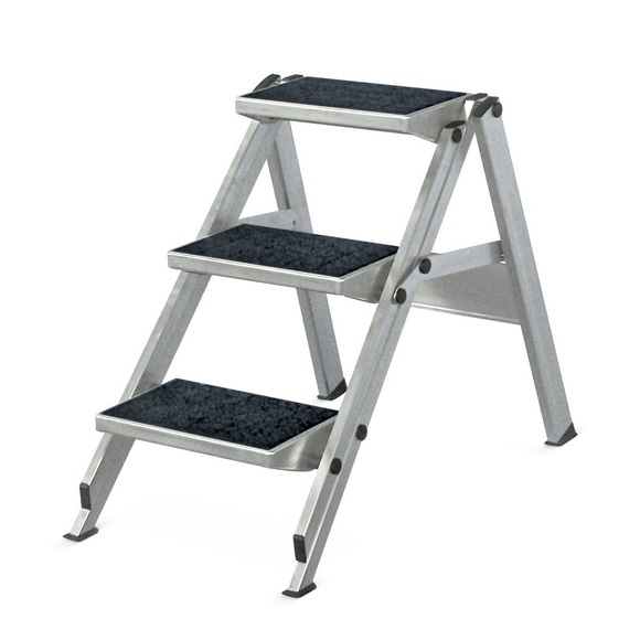 Sicherheits-Klapptreppe HYMER, Standhöhe 0,45 m