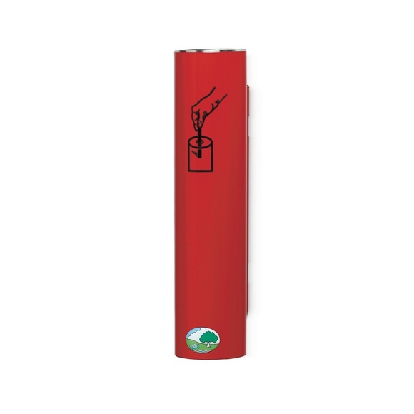 VAR® Sicherheitsascher, selbstlöschend, Wand- oder Rohrbefestigung, feuerrot