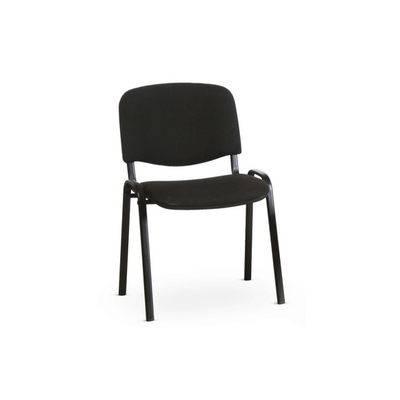 Stuhl Standard, Vierfussgestell, schwarz/schwarz