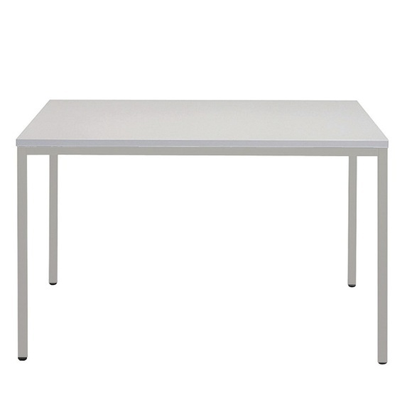 Stahlrohr-Tisch, BxT 800 x 800 mm, Buche/schwarz