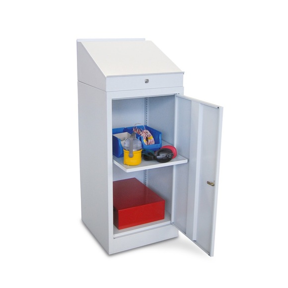 PAVOY Stehpult mit Schrank, 1 Ausziehboden + 1 Schublade
