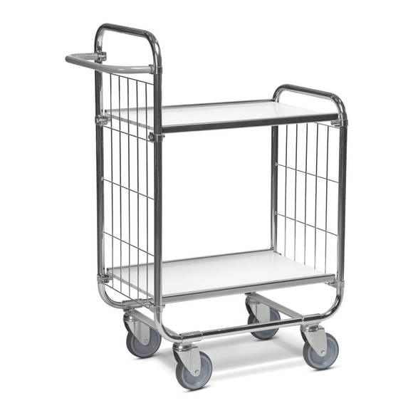 Kongamek Verzinkter Etagenwagen 2 Böden, 4 Rollen, 2 feststellbar LxBxH 1395 x 470 x 1120 mm