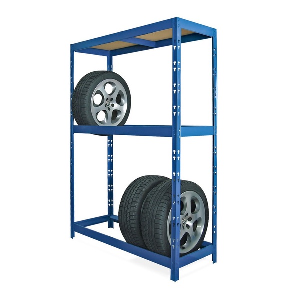 BASIC Reifenregal, pulverbeschichtet, TK 150 kg pro Boden