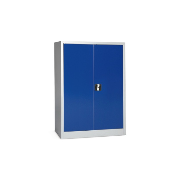 BASIC Werkstatt-Beistellschrank mit 2 Fachböden, HxBxT 1.200 x 925 x 420 mm, enzianblau
