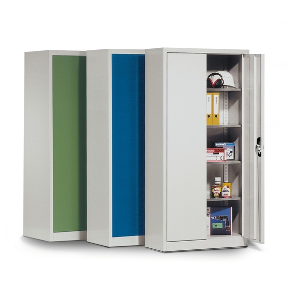 C+P Werkstatt-Flügeltürschrank mit 4 Fachböden, HxBxT 1.950 x 700 x 400 mm