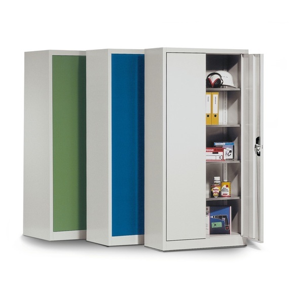 C+P Werkstatt-Flügeltürschrank mit 4 Fachböden, HxBxT 1.950 x 1.200 x 400 mm