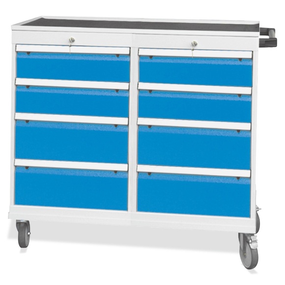 Werkstattwagen mit 2 x 4 Schubladen, TK 500 kg