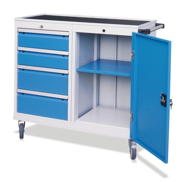 Werkstattwagen, Schrank, 4 Schubladen, TK 500 kg