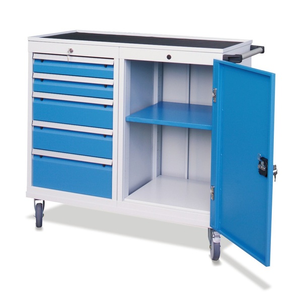 Werkstattwagen, Schrank, 5 Schubladen, TK 500 kg