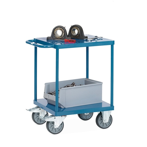 Fetra 2496B Tischwagen Stahl pulverbeschichtet Traglast (max.): 500 kg Brillantblau (RAL 5007)