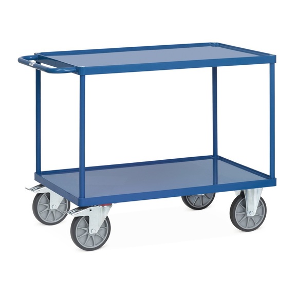 Fetra 2402W Tischwagen Stahl pulverbeschichtet Traglast (max.): 500 kg Brillantblau (RAL 5007)
