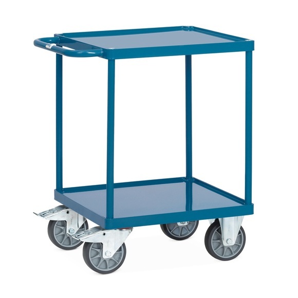 Fetra 2496W Tischwagen Stahl pulverbeschichtet Traglast (max.): 500 kg Brillantblau (RAL 5007)