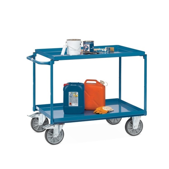 Fetra 4820 Tischwagen Stahl pulverbeschichtet Traglast (max.): 400 kg Brillantblau (RAL 5007)
