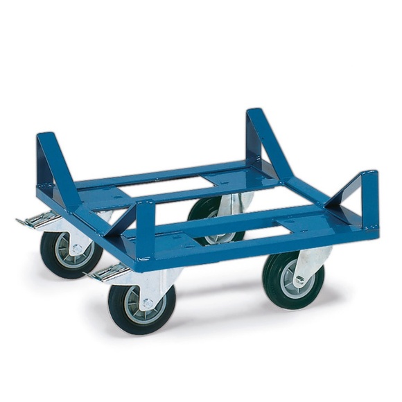 fetra® Transportroller für Ballen, Winkelstahl, TK 400 kg, BxT 500 x 500 mm