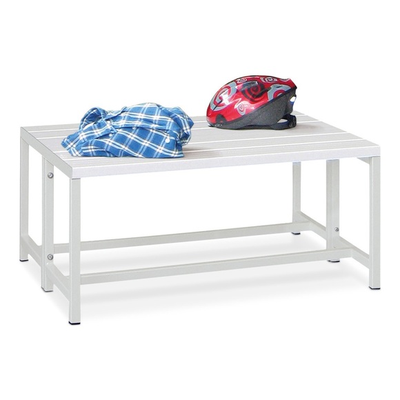 PAVOY Umkleidesitzbank, 2-seitig, Länge 1.000 mm, ohne Schuhrost