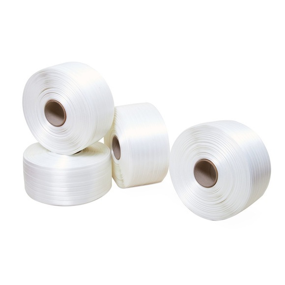 Umreifungsband aus PET, verleimt, Länge 500 m, Bandbreite 25 mm