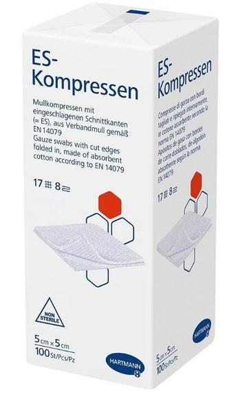 Hartmann ES-Kompressen 8fach 5x5cm (100 Stück)