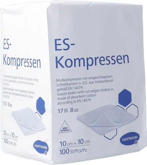 Hartmann ES Kompressen 8fach 10x10cm (100 Stück)