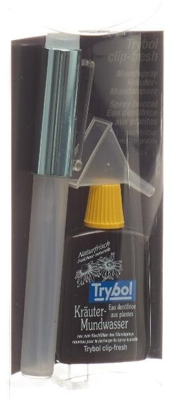 Trybol Mundspr clip fresh blau 8ml Mundwasser 20ml (1 Stück)