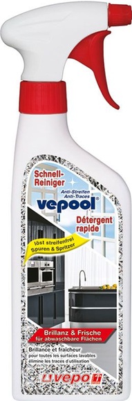 Vepool Anti-Streifen Schnellreiniger 360° (500 ml)