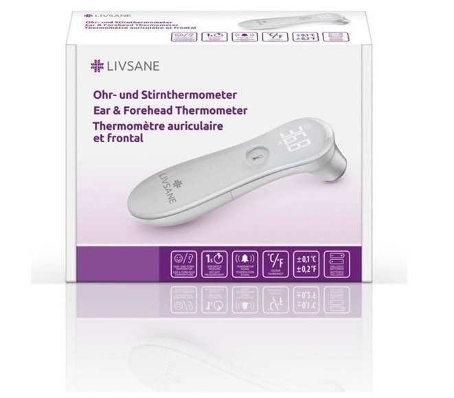 LIVSANE Ohr- und Stirnthermometer (1 Stück)
