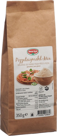 morga Pizzateig-Mehl-Mix glutenfrei Bio (350 g)
