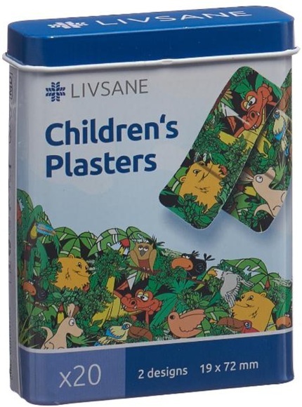 LIVSANE Kinderpflaster Jungle Animals (20 Stück)