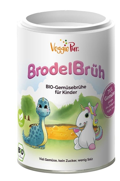 VeggiePur Brodel Brüh Gemüse-Brühe/Bouillon Bio für Kinder (200 g)