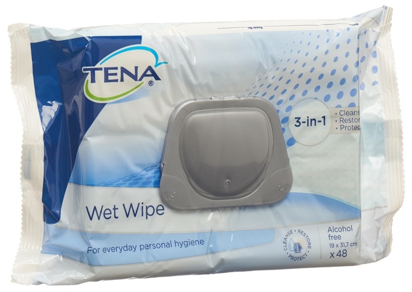 TENA Wet Wipes (48 Stück)