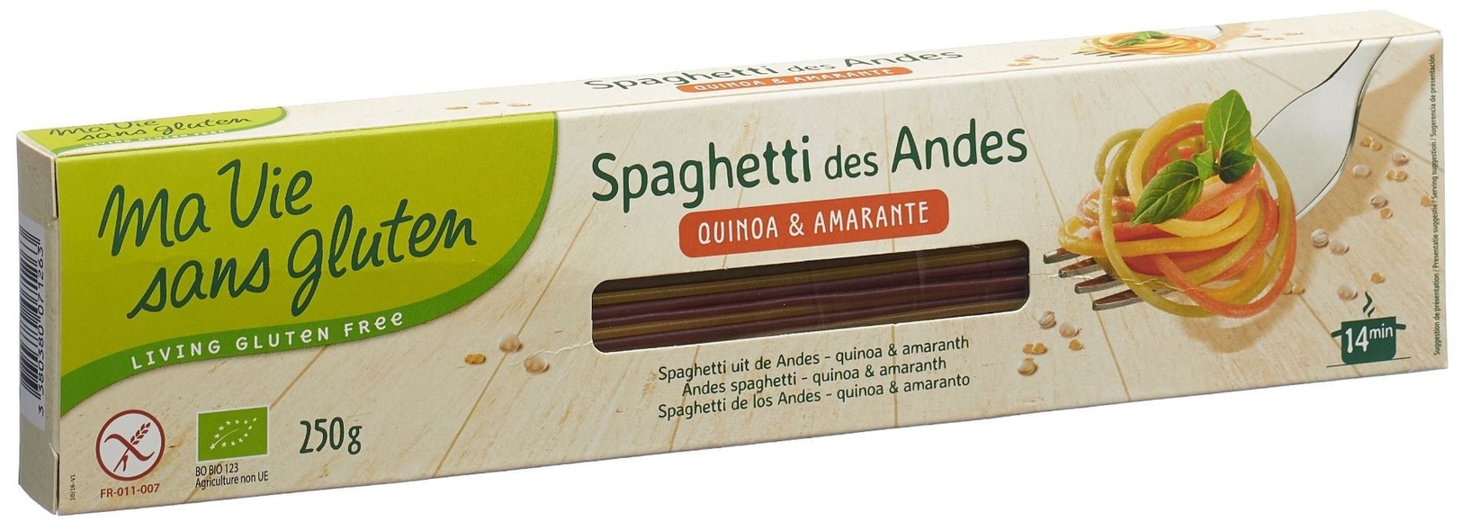 Ma vie sans gluten Spaghetti der Anden tricolore (250g)