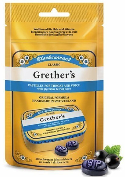 Grethers Blackcurrant Pastillen (110 g)