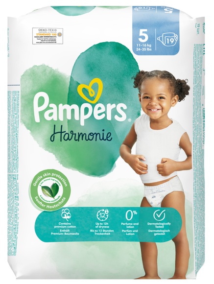 Pampers Harmonie Grösse 5 11-16kg (19 Stk)