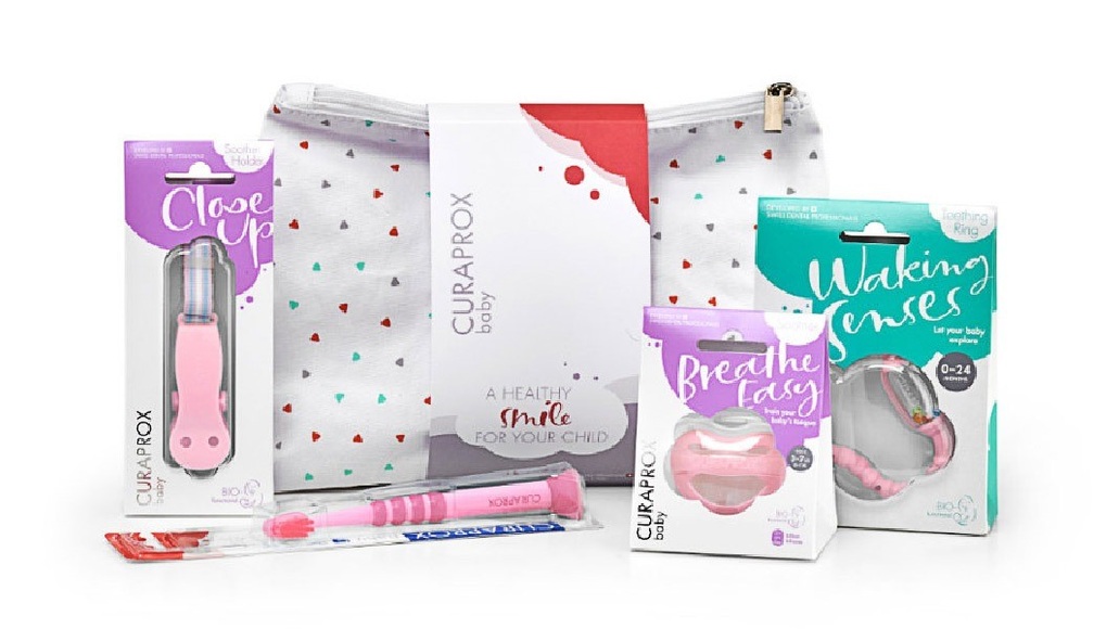Curaprox Baby Set Gr0 pink (1 Stück)