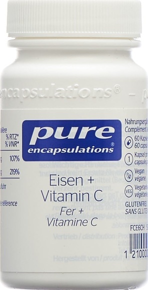 pure Encapsulations Eisen + Vitamin C Kapseln (60 Stk)