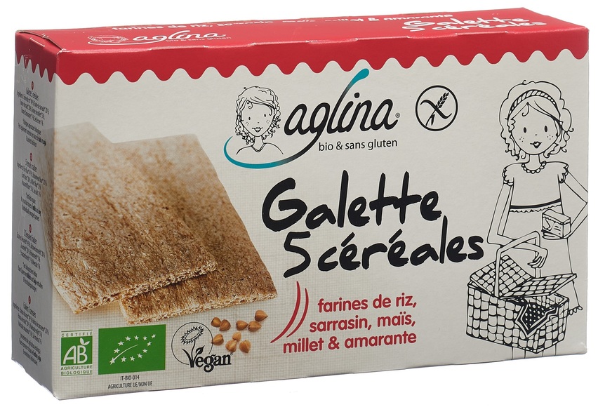aglina Galette 5 Cerealien Bio (160g)