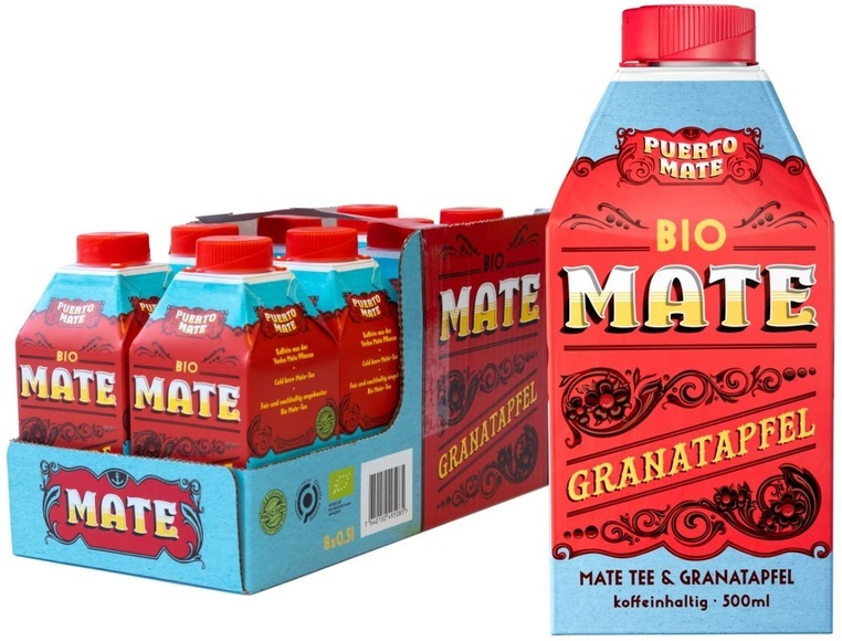 PUERTO MATE BIO Mate & Granatapfel (8x500ml)